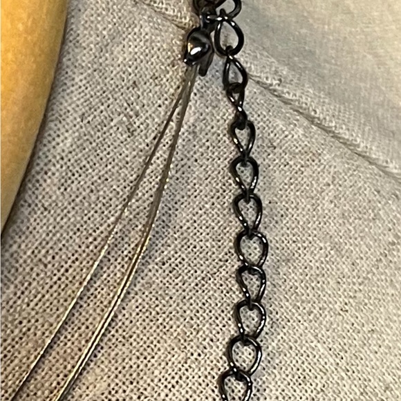 Marks and Spencer Contemporary Silver Toned Necklace & Matching earrings - Picture 7 of 7